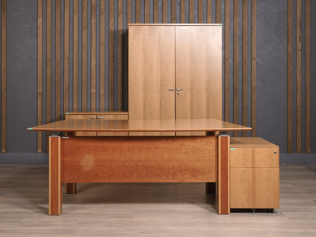 Кабинет руководителя Steelcase ЛДСП Орех США (КРОР-251025)