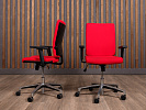 Офисное кресло Nowy Styl MADAME R black Tilt AL70 CN Ткань Красный Россия