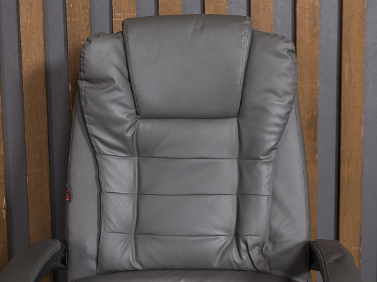 Кресло руководителя Искусственная кожа Серый