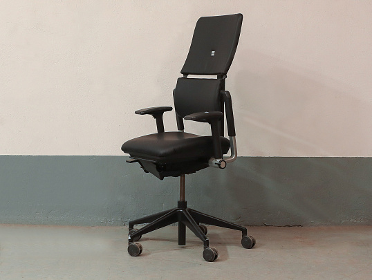 Кресло руководителя Steelcase Please 2 Ergonomic Искусственная кожа Чёрный Франция