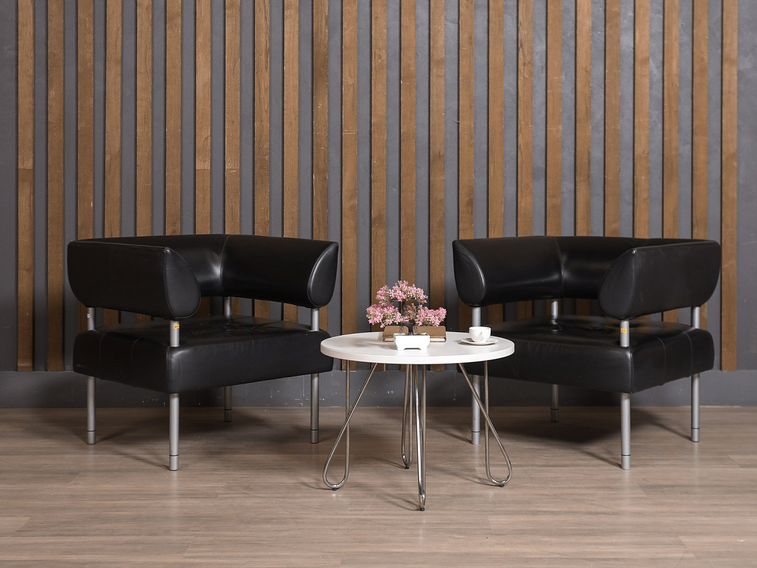 Кресло Кожа Чёрный (КМКЧ5-090725)