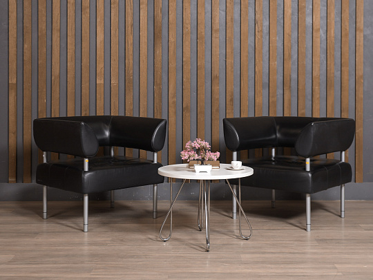 Кресло Кожа Чёрный