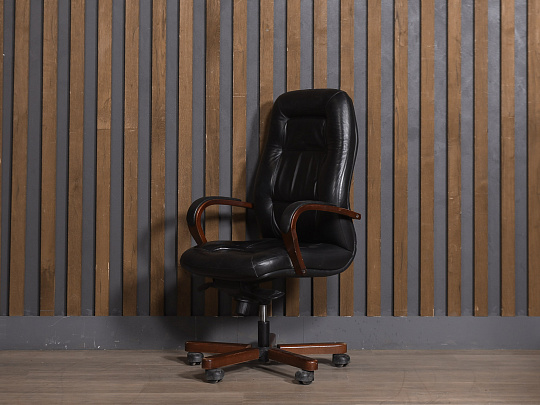 Кресло руководителя Кожа Чёрный