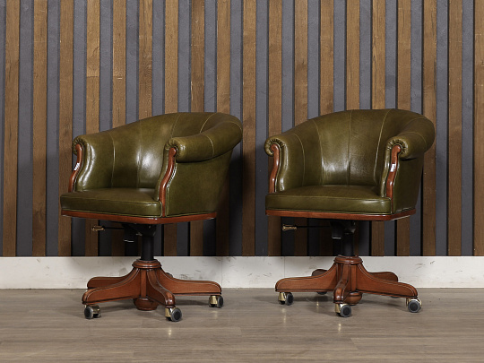 Офисное кресло Vienna Origgi Salotti 607 Искусственная кожа Зелёный Италия