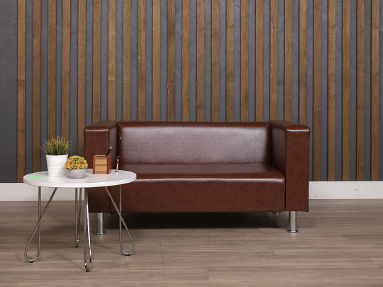 Диван СИТИ Искусственная кожа Коричневый Россия