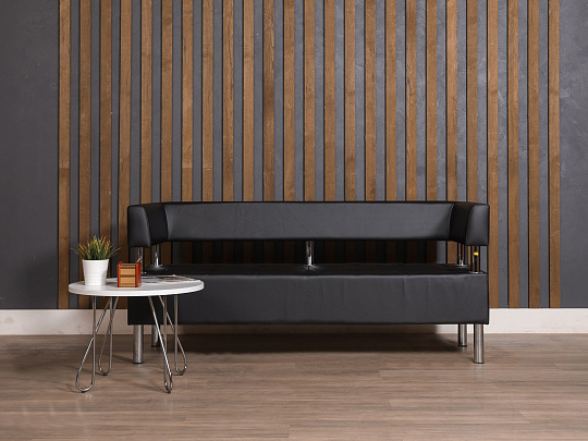 Диван САНТЬЯГО Искусственная кожа Чёрный Россия