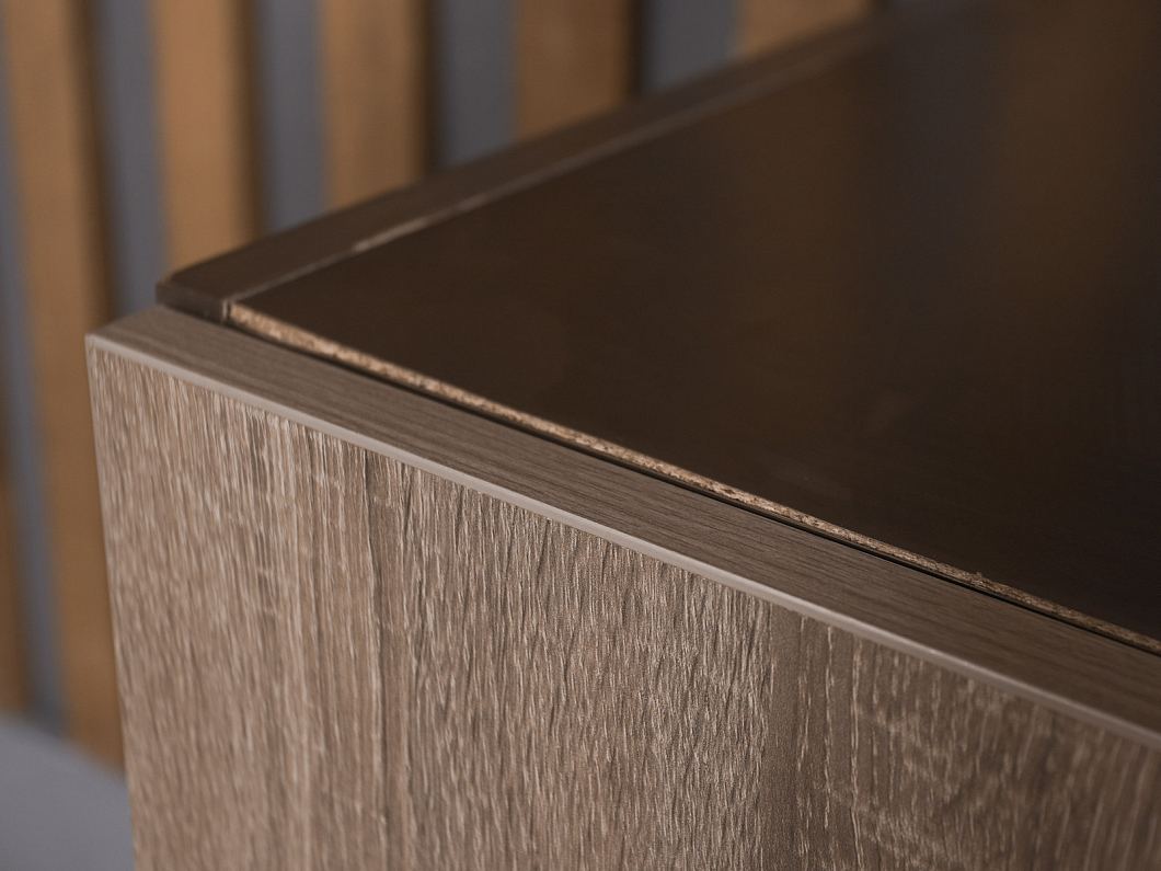 Тумба под оргтехнику ЛДСП Ясень шимо (ТОЯШКЧ-161025)