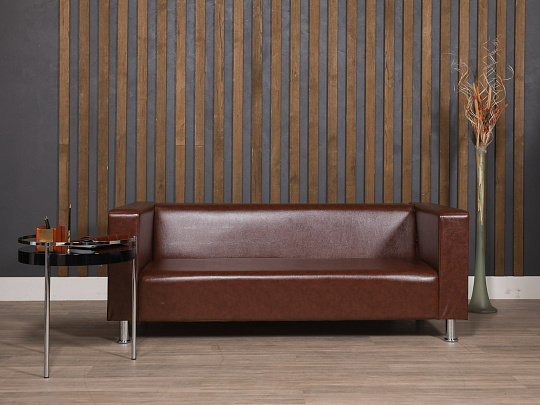 Диван СИТИ Искусственная кожа Коричневый Россия