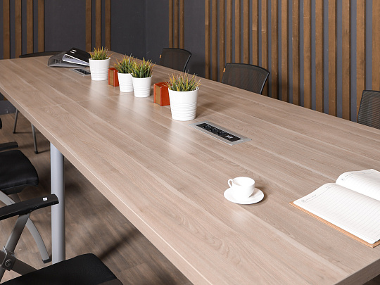 Стол для переговоров ЛДСП Ясень шимо