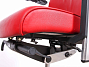 Кресло на колесах для руководителя DAUPHIN Кожа Красный Германия (КДРКС-09062)