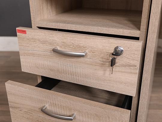 Стол с тумбой ЛДСП Клен