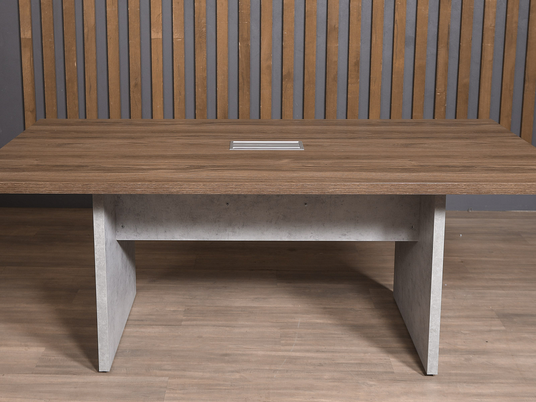 Стол для переговоров Mebelux Монреаль ЛДСП Ясень шимо Россия (сгяш-040925)