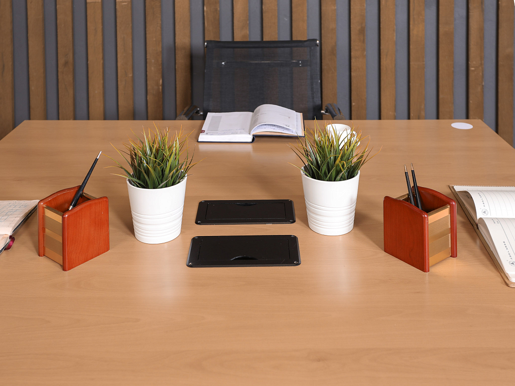 Стол для переговоров Steelcase ДСП Орех США (СДПОР1-280723)