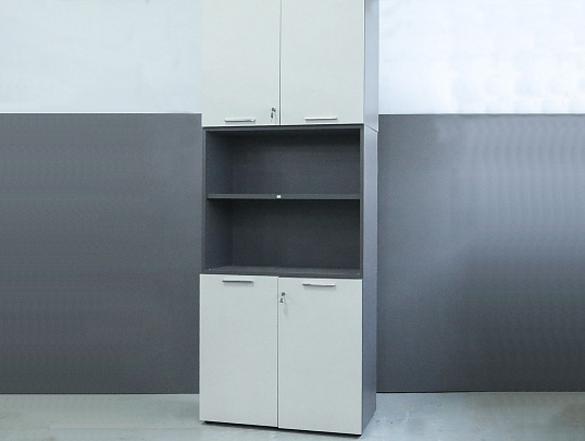 Шкаф для документов UFFIX Essence ЛДСП Серый Италия