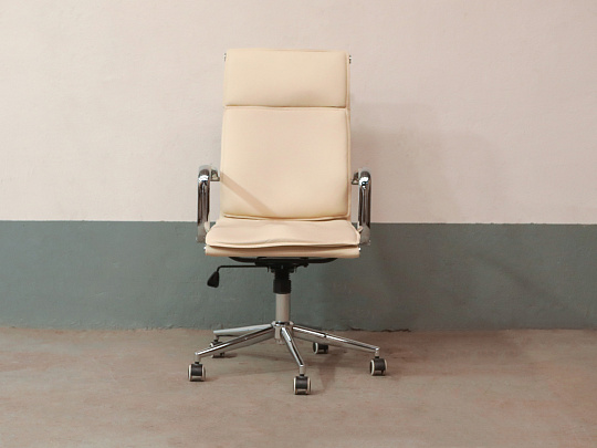 Кресло руководителя RIVA CHAIR Искусственная кожа Белый Россия