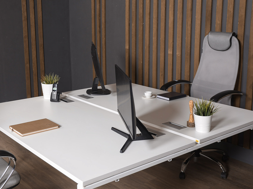 Комплект офисной мебели ЛДСП Белый (ГРБ1-020425)