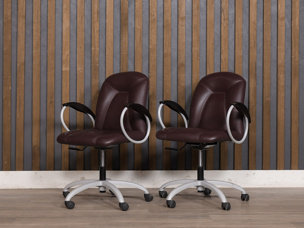 Офисное кресло Codutti Master Point Кожа Фиолетовый Италия (КПЭФ-090725)