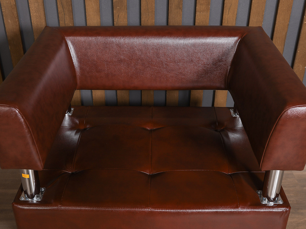 Кресло САНТЬЯГО Искусственная кожа Коричневый Россия (КМЭКЧ-СНТГ)