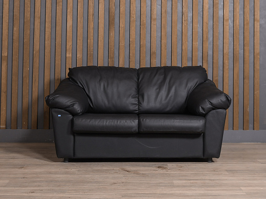 Диван Искусственная кожа Чёрный
