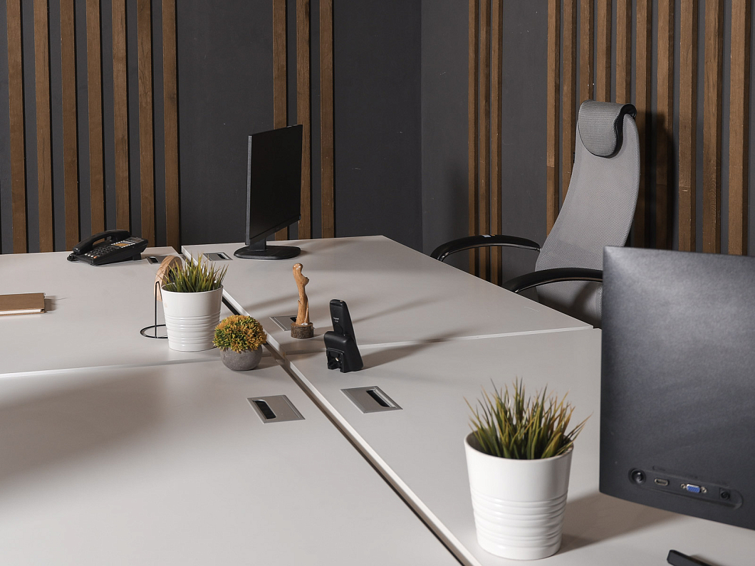 Комплект офисной мебели ЛДСП Белый (ГРБ1-020425)