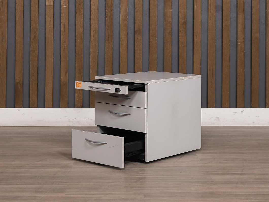 Тумба подкатная Steelcase ДСП Серый Германия (ТВС-190625)