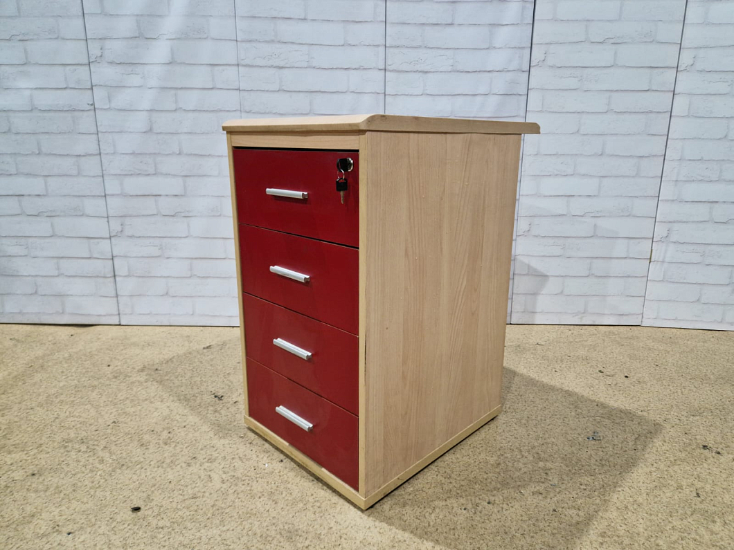 Тумба приставная ДСП Красный Россия (ТПКС-290324)