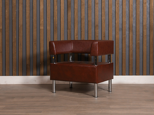 Кресло САНТЬЯГО Искусственная кожа Коричневый Россия