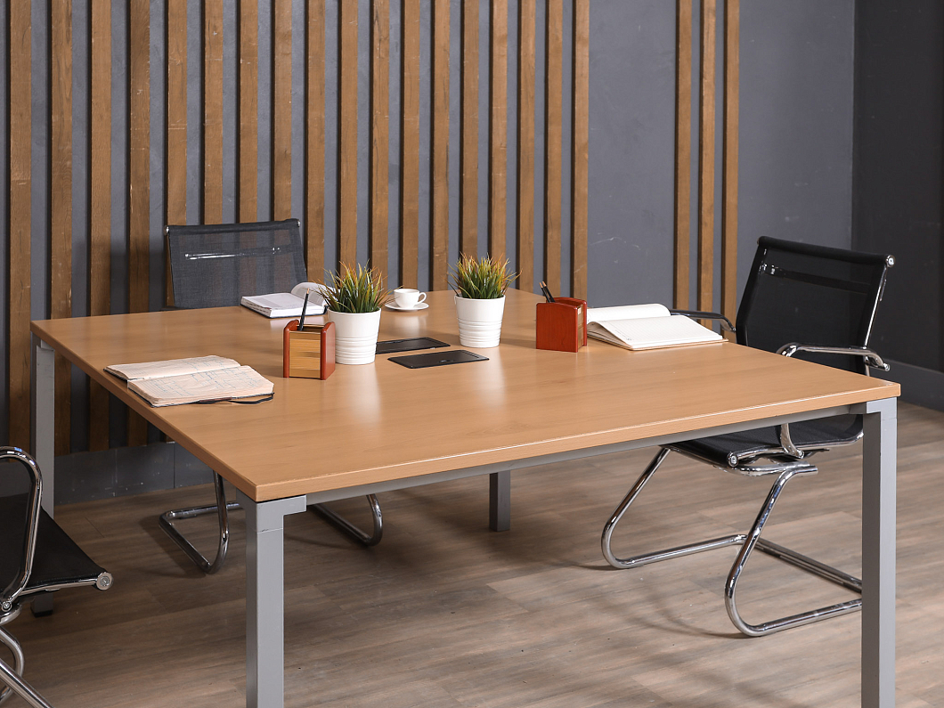 Стол для переговоров Steelcase ДСП Орех США (СДПОР1-280723)