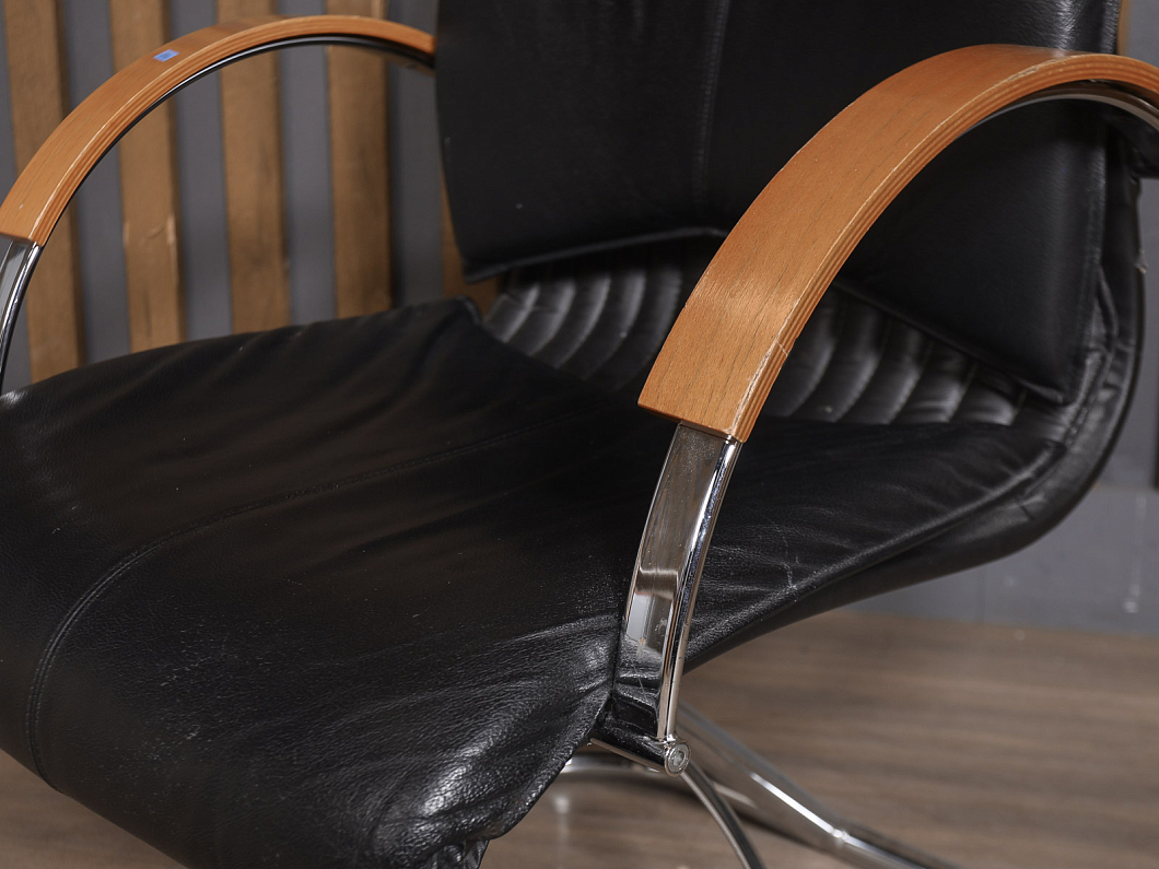 Конференц-кресло Искусственная кожа Чёрный (КФЭЧ-201125)