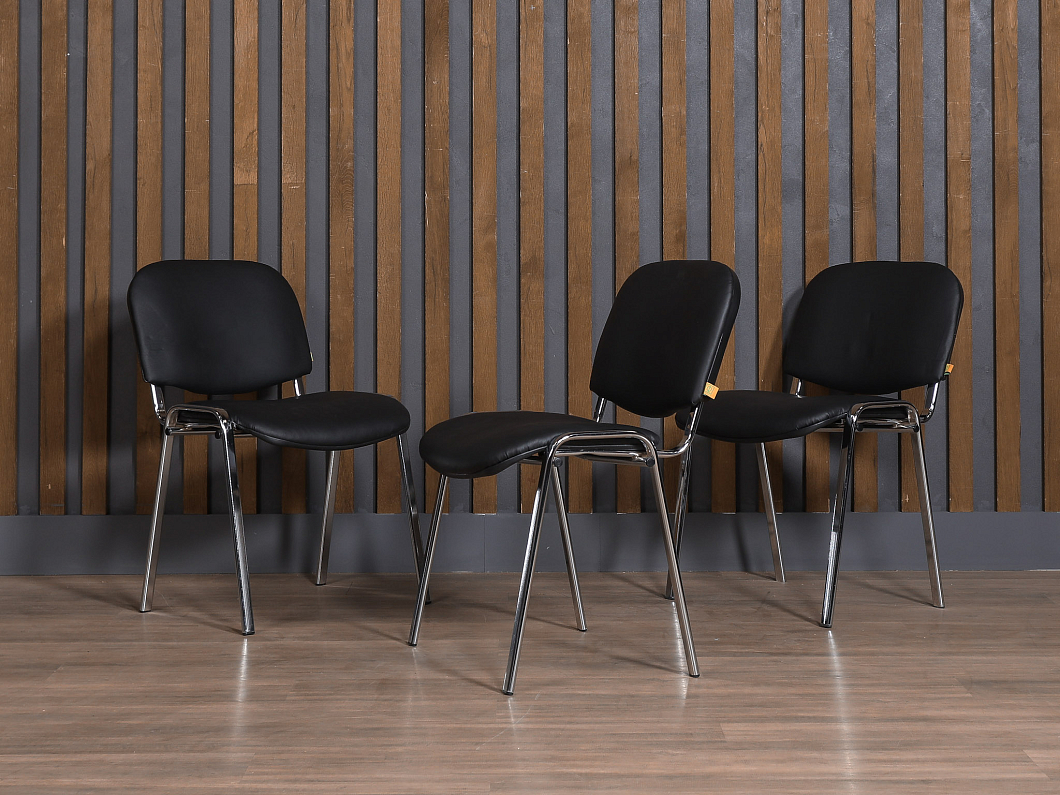 Офисный стул ИЗО Искусственная кожа Хром Россия (ОСЭЧ-ИЗОХ)