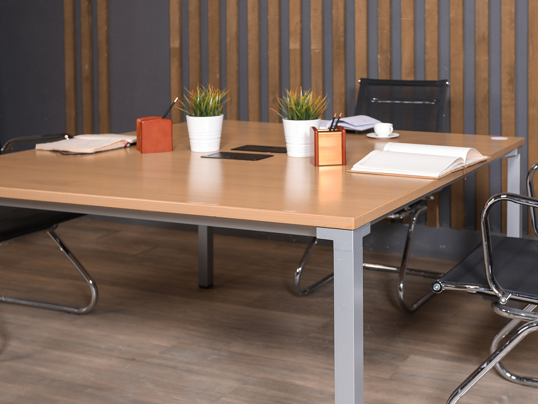 Стол для переговоров Steelcase ДСП Орех США (СДПОР1-280723)