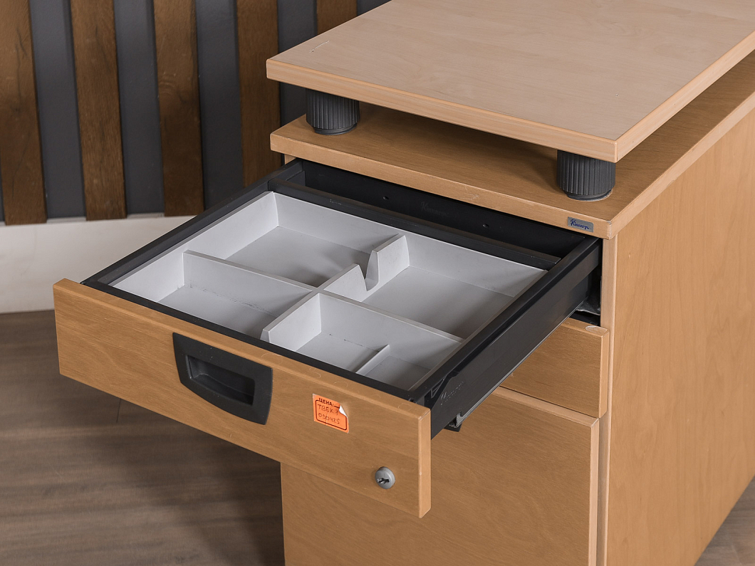 Тумба подкатная Kinnarps ЛДСП Бук Швеция (ТВБК1-090425)