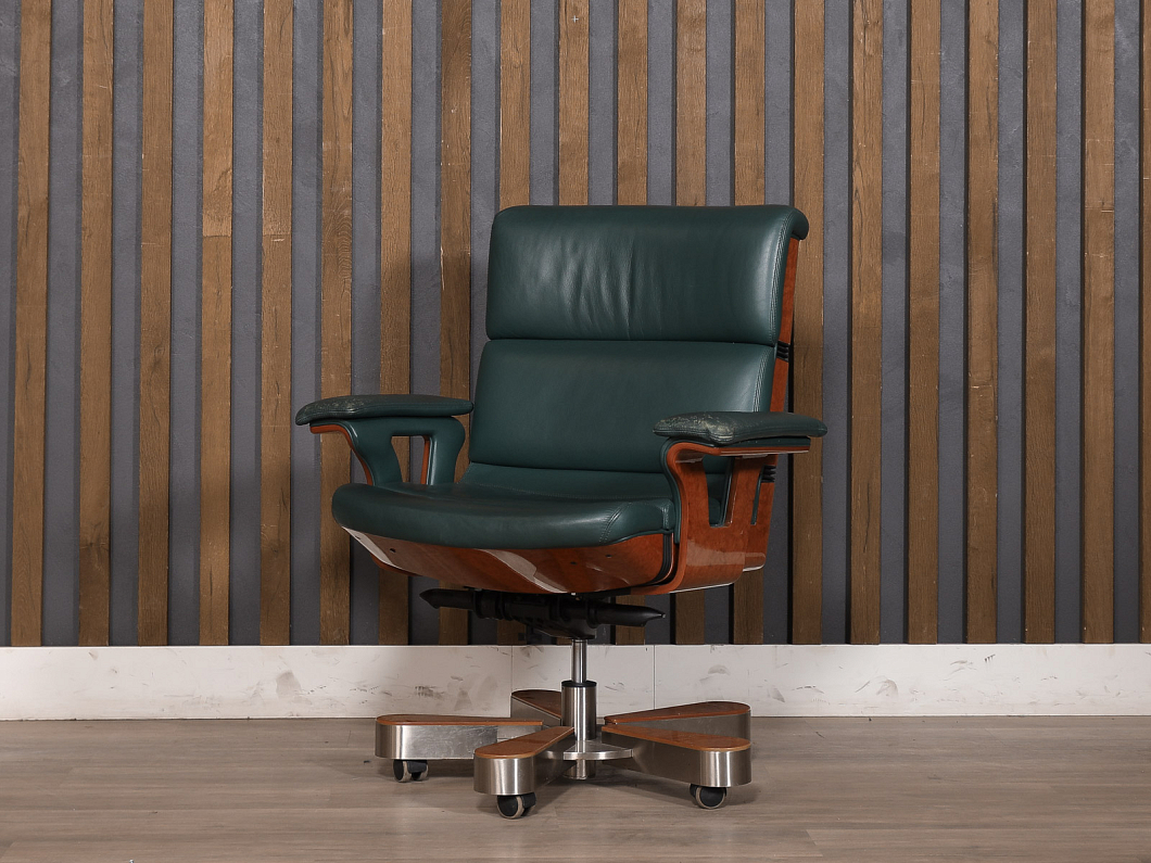 Офисное кресло R.A. Mobili HERGO B Кожа Зелёный Италия (КПЭЗЛ1-090725)