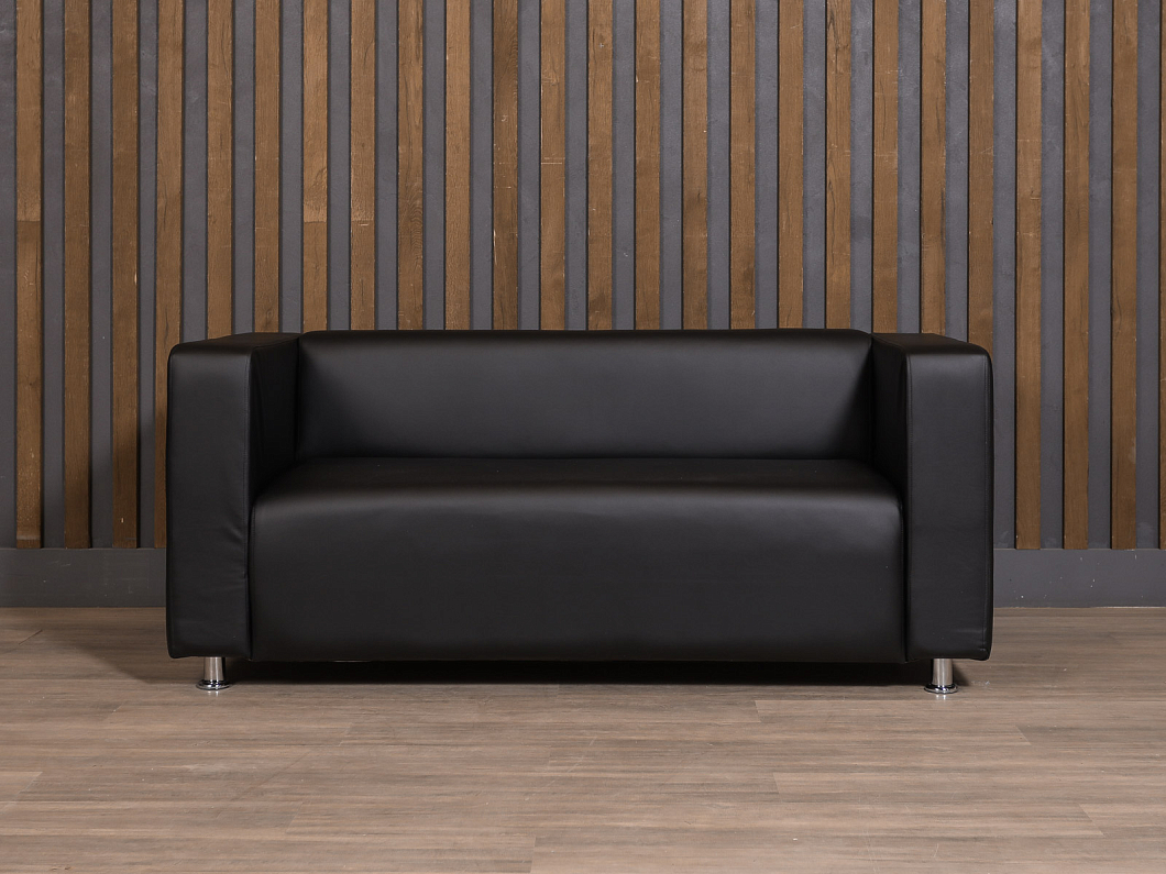 Диван БОН Искусственная кожа Чёрный Россия (ДЭЧ2-БОН)