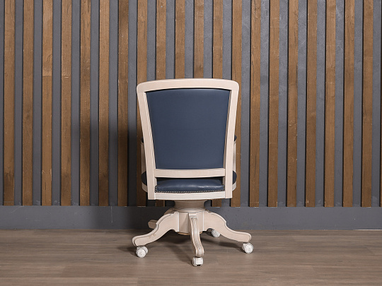 Кресло руководителя Art & Moble Ofifran Кожа Синий Италия