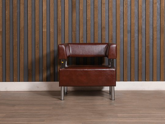 Кресло САНТЬЯГО Искусственная кожа Коричневый Россия