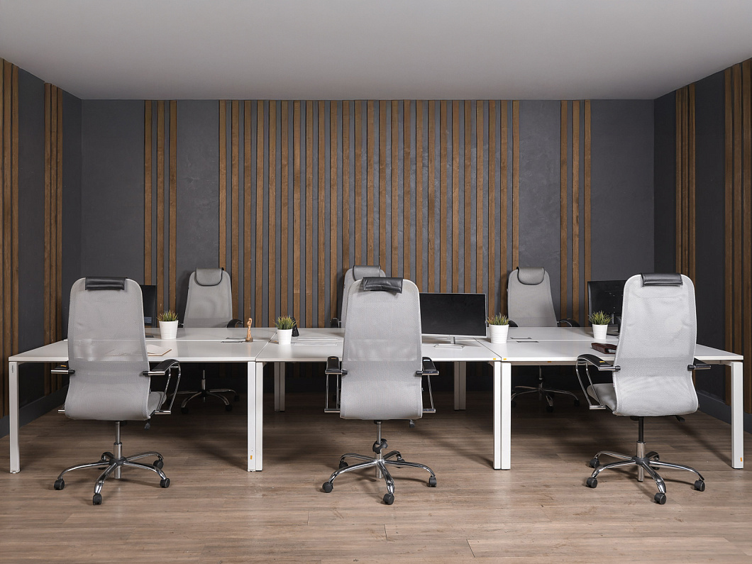 Комплект офисной мебели ЛДСП Белый (ГРБ1-020425)