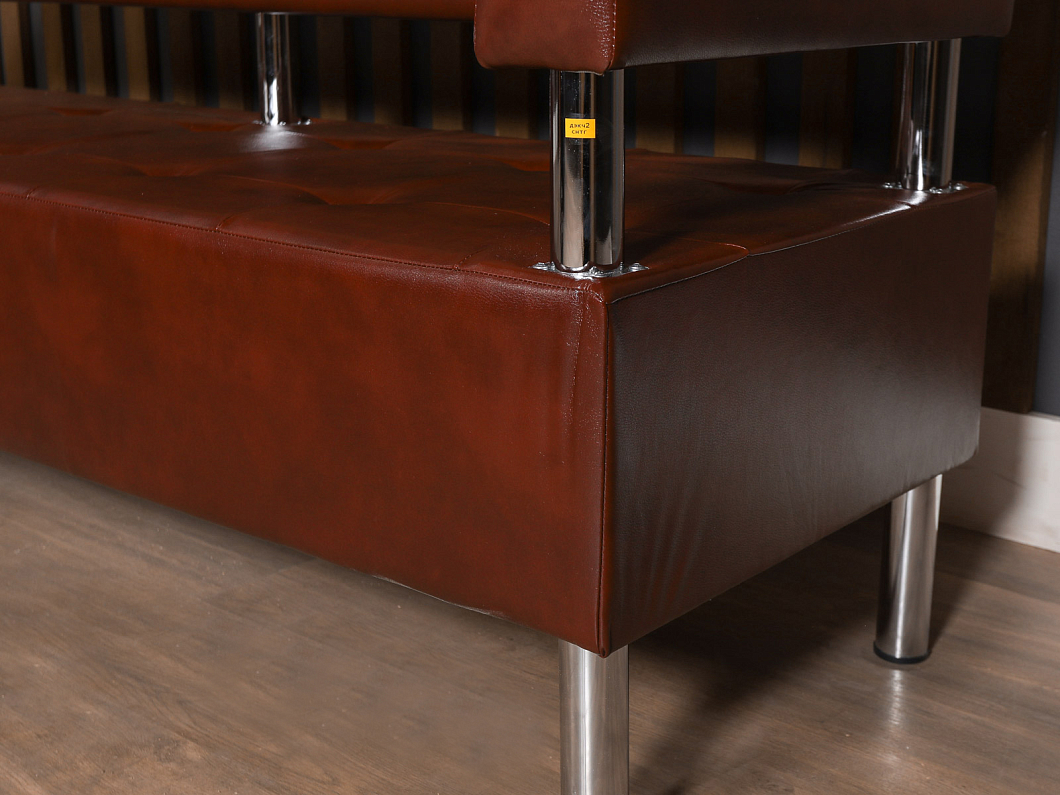 Диван САНТЬЯГО Искусственная кожа Коричневый Россия (ДЭКЧ2-СНТГ)