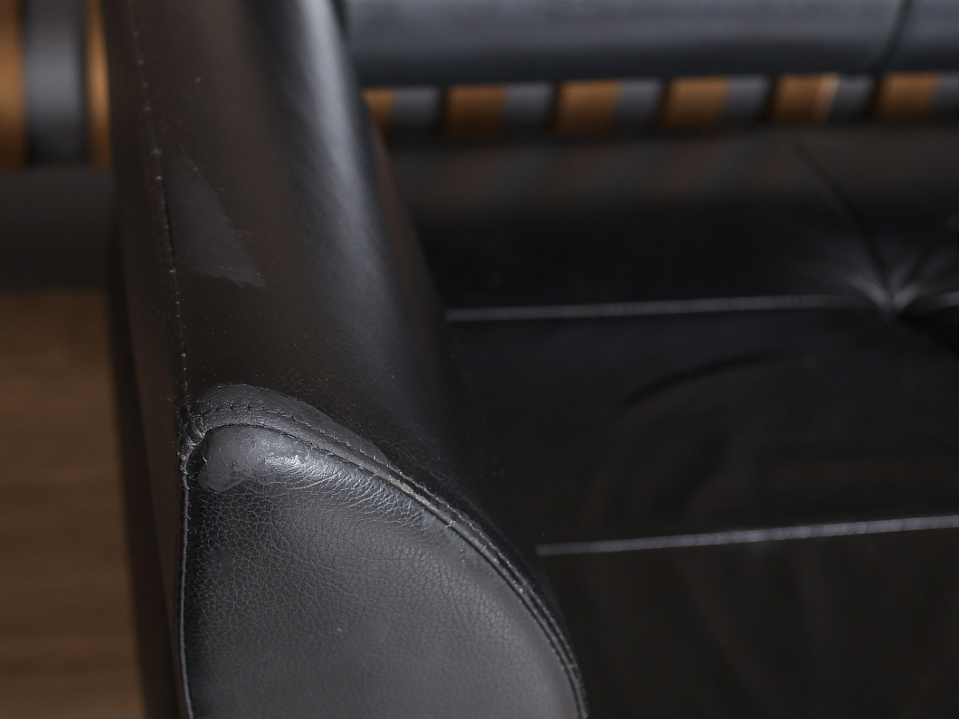 Диван SitLand Кожа Чёрный Италия (ДКЭЧ5-090725)