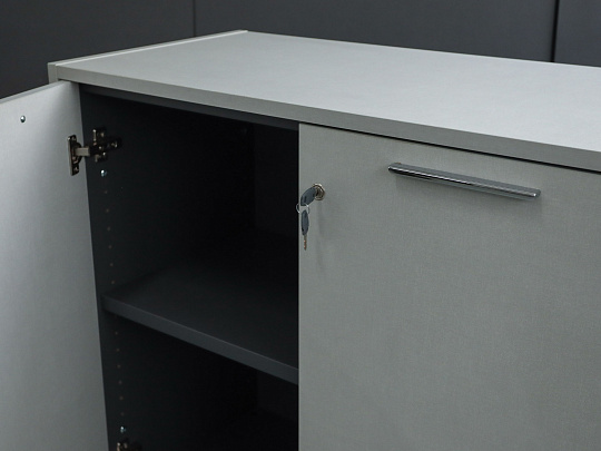 Тумба под оргтехнику UFFIX Essence ЛДСП Серый Италия