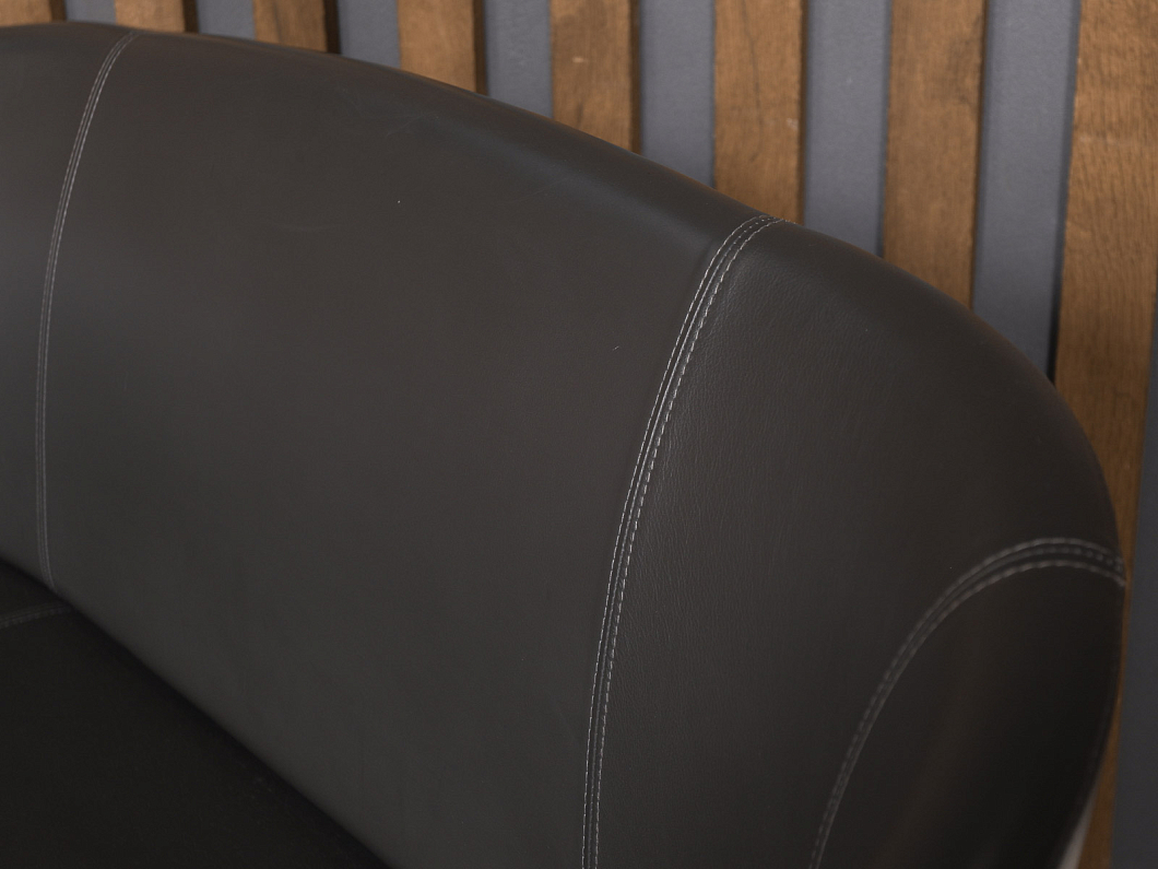 Диван Bum Искусственная кожа Чёрный (ДЭЧ2-090725)