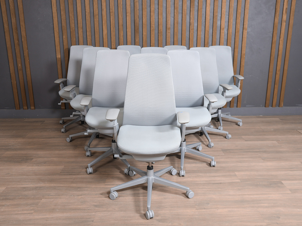 Кресло руководителя Haworth Fern Ткань Серый Германия (КПТСР-281225)