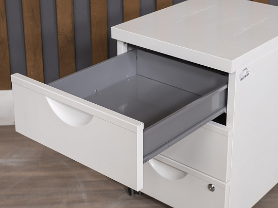 Тумба подкатная IKEA ERIK Металл Белый Импорт