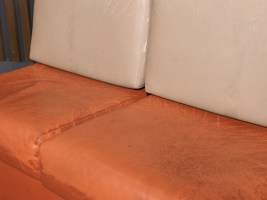 Диван Экокожа Оранжевый