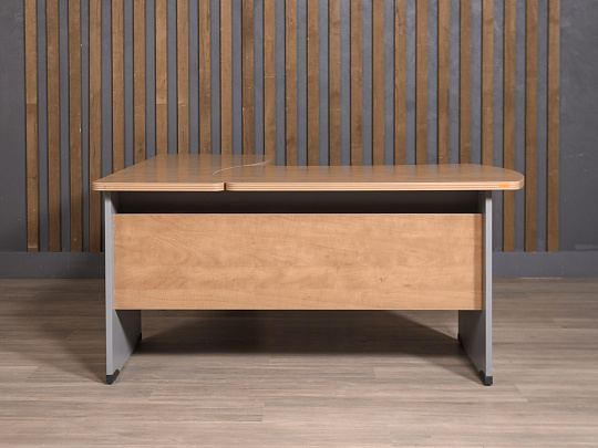 Стол руководителя Berlin DRL-220 Бостон ЛДСП Серый Россия