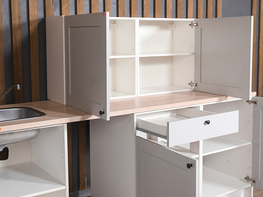 Кухонный гарнитур ЛДСП Серый