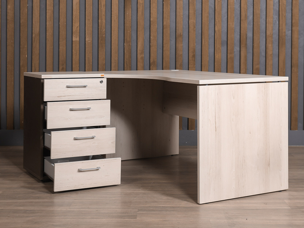 Стол с тумбой ЛДСП Бук (СЭТБК-181025)