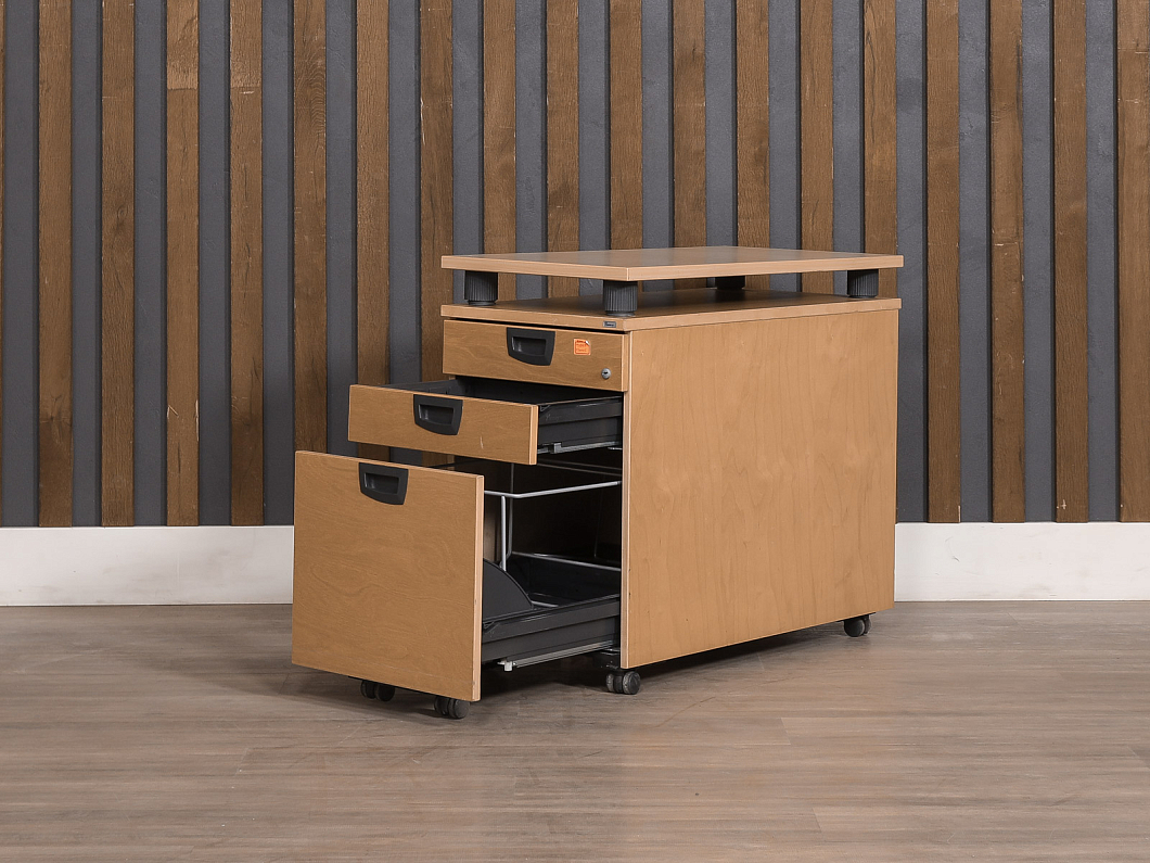 Тумба подкатная Kinnarps ЛДСП Бук Швеция (ТВБК1-090425)