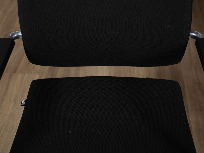 Конференц кресло на полозьях Newtin Sedus Ткань Чёрный Германия (КФЧ-121223)