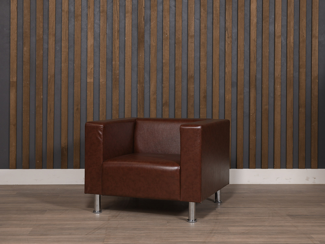 Кресло СИТИ Искусственная кожа Коричневый Россия (КМЭКЧ-СИТИ)